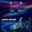 Black Cat Ears Gaming Headset Online Sale