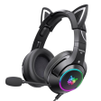 Black Cat Ears Gaming Headset Online Sale