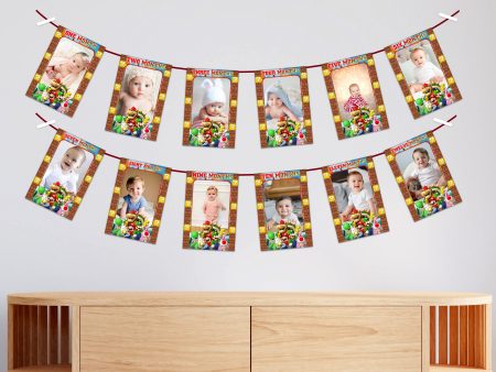 Super Mario Theme 12 Months Photo Banner Online Sale