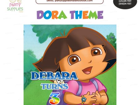 Dora Theme Square Backdrop Hot on Sale