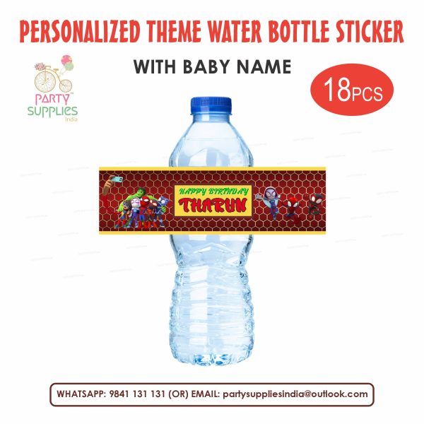 Spidey and his Amazing Friends Theme Water Bottle Sticker Sale