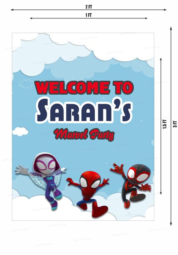 Spidey and his Amazing Friends Theme Welcome Board For Discount