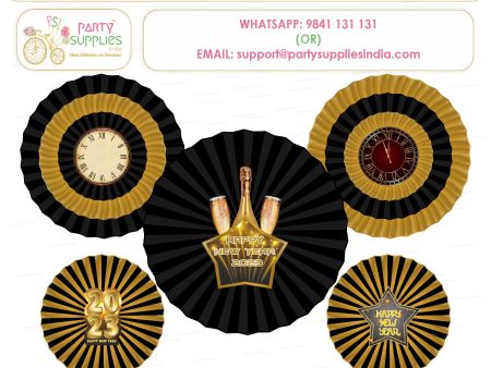 PSI  New Year Theme Paper Fan Supply