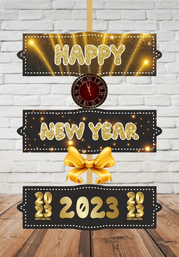 PSI  New Year Theme Door Poster Online now