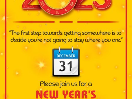 PSI  New Year Theme Customized Invite Sale