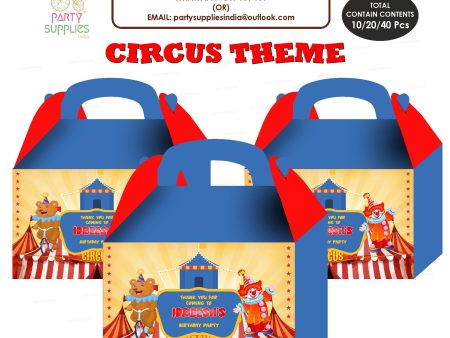 Circus Theme Goodie Return Gift Boxes For Cheap