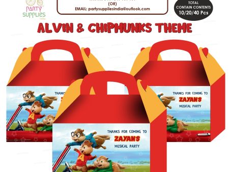 Alvin and Chipmunks theme Goodie Return Gift Boxes Fashion