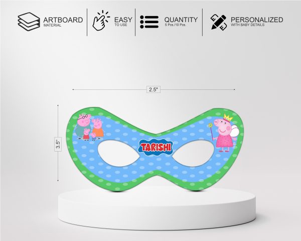 Peppa Pig Theme Personalized Eye Mask For Sale