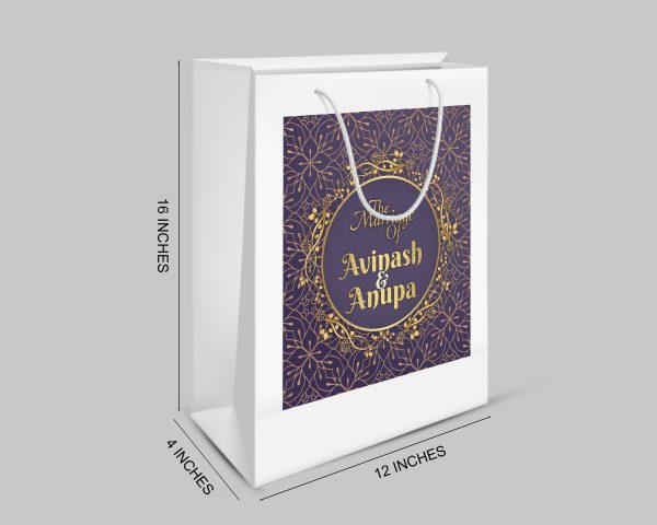 Wedding Theme Personalized Oversized Return Gift Bag Sale