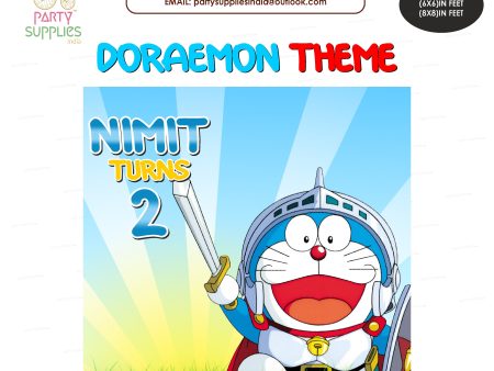 Doraemon Theme Square Backdrop For Discount