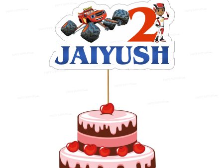 Blaze and the Monster Machines Theme Cake Topper Hot on Sale