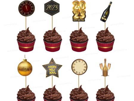 PSI New Year Theme Cup Cake Topper Discount