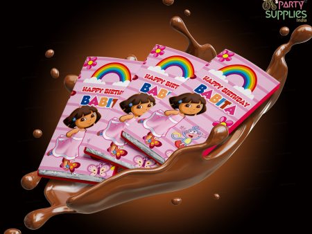 Dora The Explorer Theme Home Made Chocolate Return Gifts Supply