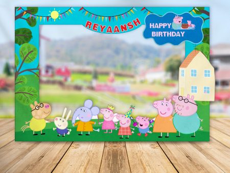 Peppa Pig Theme Personalized Photobooth Cheap