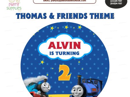 Thomas and Friends Theme Customized Round Backdrop Hot on Sale