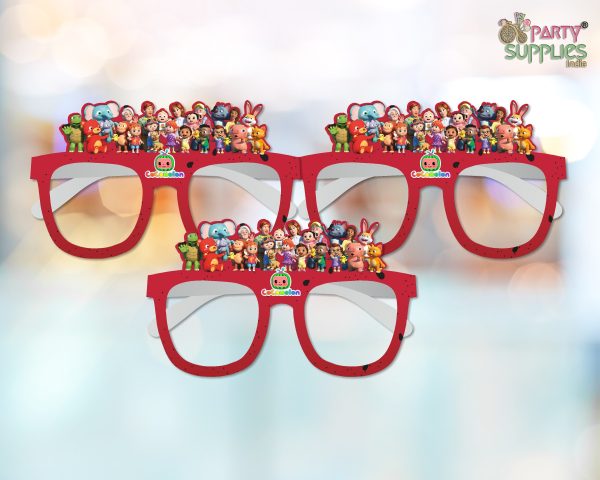 Cocomelon Girl theme Birthday Party glasses Fashion