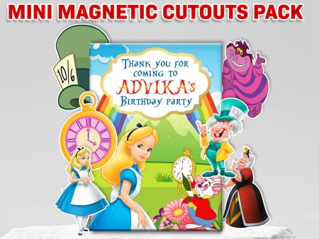 Alice in Wonderland theme Mini Magnetic Return Gift Pack Online now