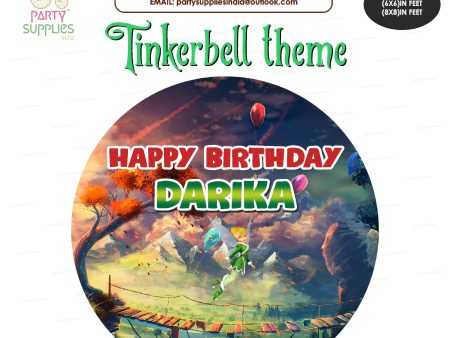 Tinker Bell Theme Round Backdrop Online now