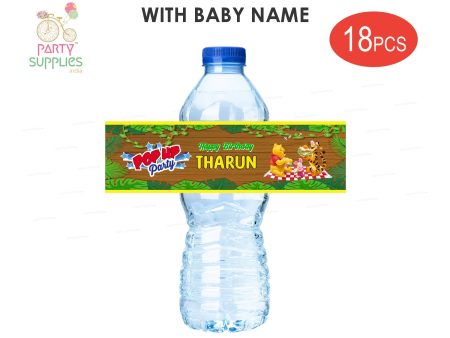 Winnie the Pooh Theme Water Bottle Sticker Sale