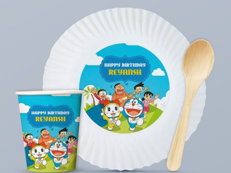 Doraemon Theme Party Cups and Plates Combo Online