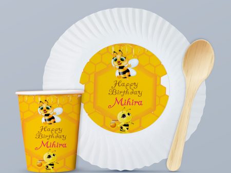 Bumble Bee Theme Party Cups and Plates Combo Cheap