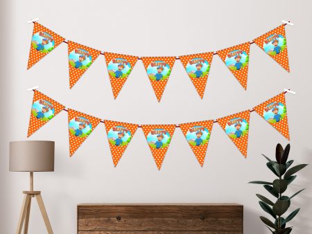 Blippi Theme Flag Bunting Online now