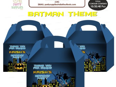 Batman Theme Goodie Return Gift Boxes Fashion