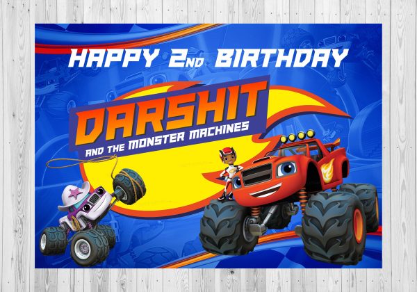 Blaze and the Monster Machines Theme Backdrop Sale