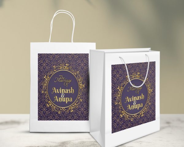 Wedding Theme Personalized Oversized Return Gift Bag Sale