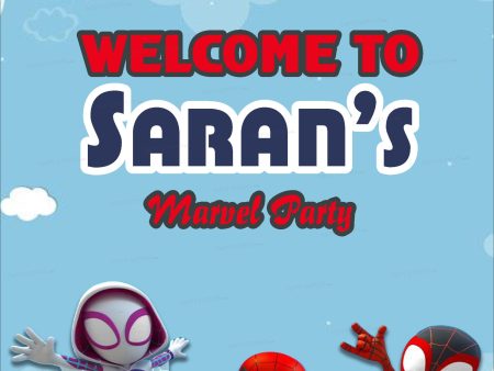 Spidey and his Amazing Friends Theme Welcome Board For Discount