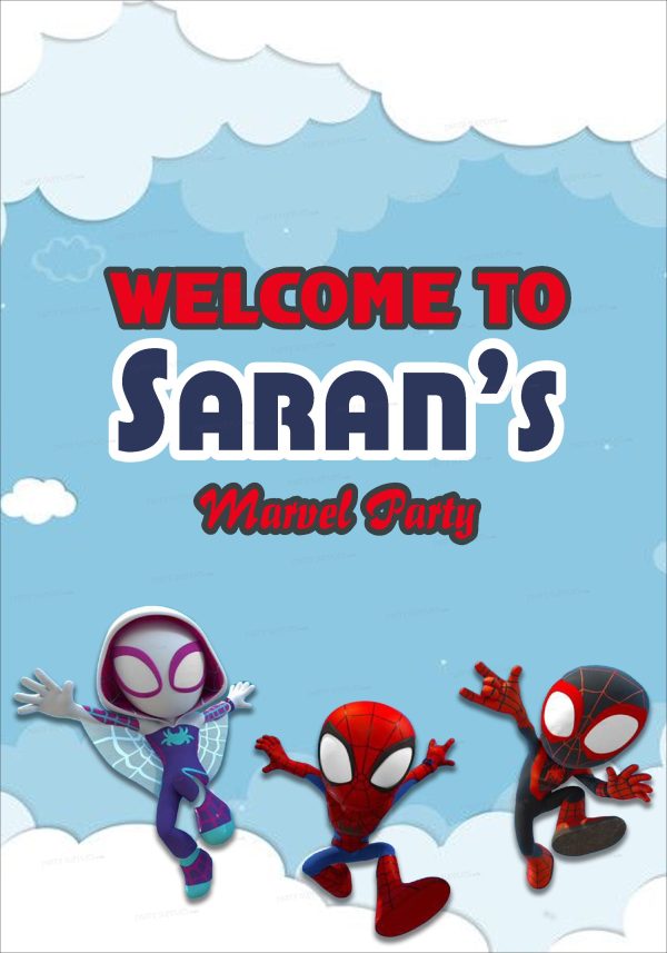 Spidey and his Amazing Friends Theme Welcome Board For Discount