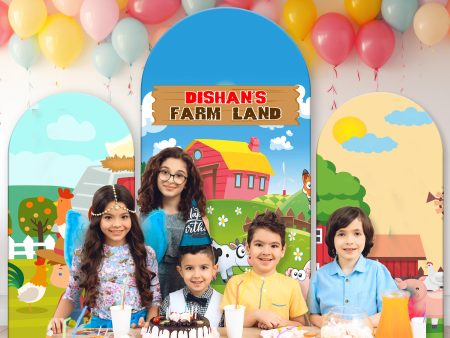 Farm Theme Arch Backdrop Online now