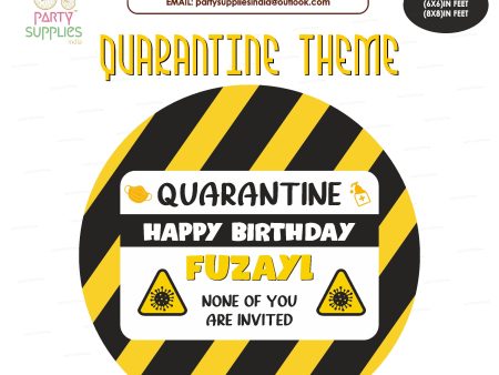 Quarantine Theme Customized Round Backdrop Discount