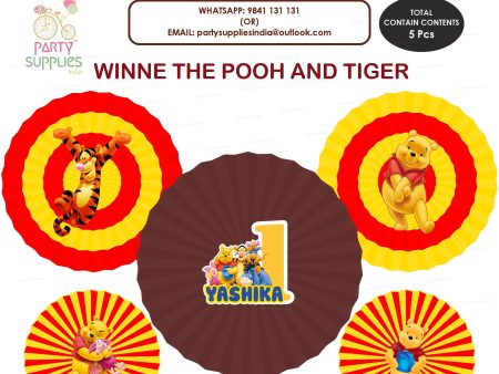 Winnie the Pooh Theme Paper Fan Hot on Sale