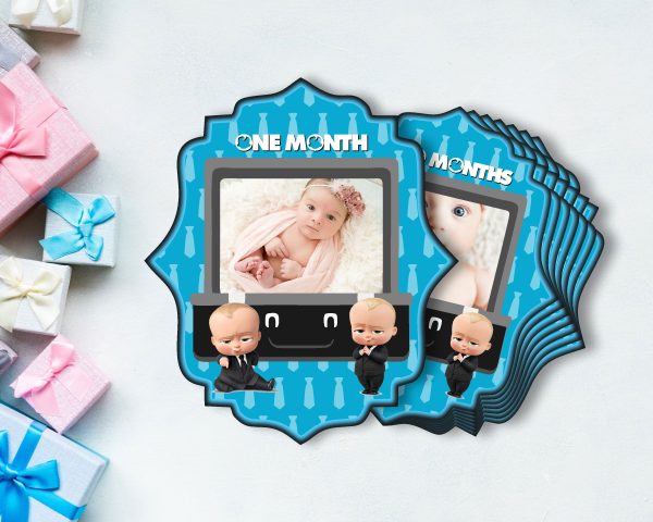 Boss Baby Theme 12 Months Photo Banner Online Sale