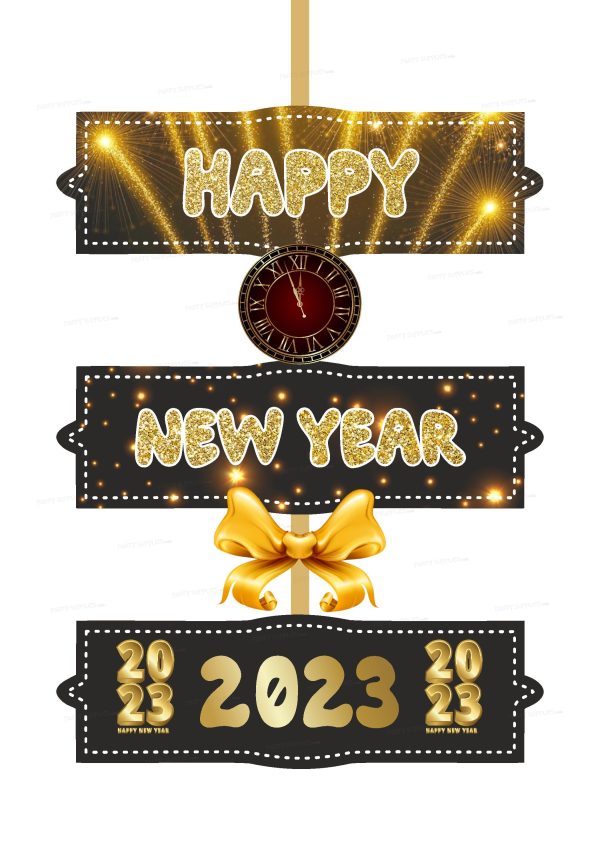 PSI  New Year Theme Door Poster Online now