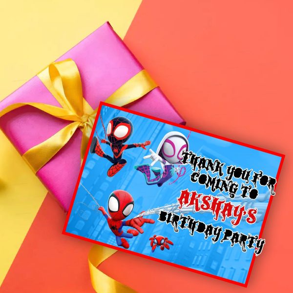 Spidey and his Amazing Friends Theme Thank You Card Sale