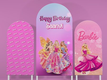 Barbie Theme Arch Backdrop Sale