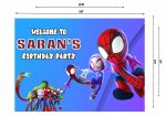 Spidey and his Amazing Friends Theme Customized Welcome Board For Cheap