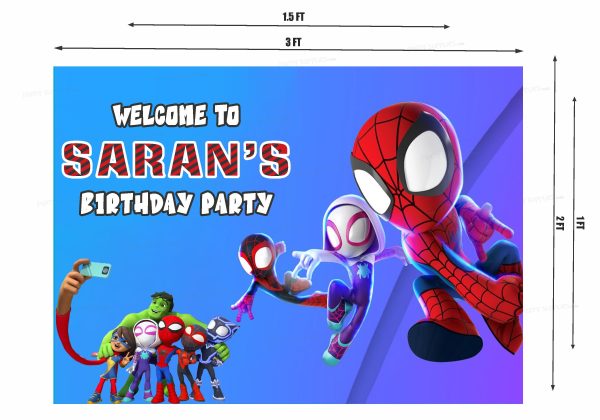 Spidey and his Amazing Friends Theme Customized Welcome Board For Cheap