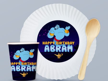 Aladdin Theme Party Cups and Plates Combo For Discount