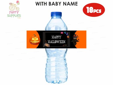 Halloween Theme Water Bottle Sticker Fashion