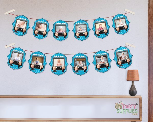 Boss Baby Theme 12 Months Photo Banner Online Sale