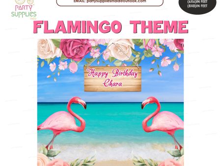 Flamingo Theme customized Square Backdrop For Discount