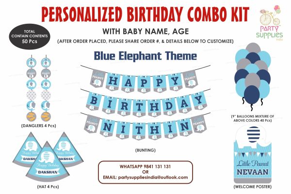 Blue Elephant Theme Heritage Kit Sale