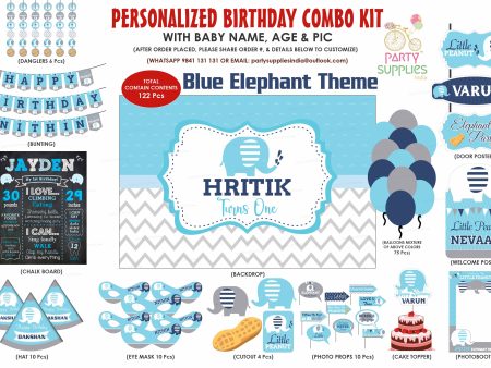 Blue Elephant Theme Classic Kit Discount