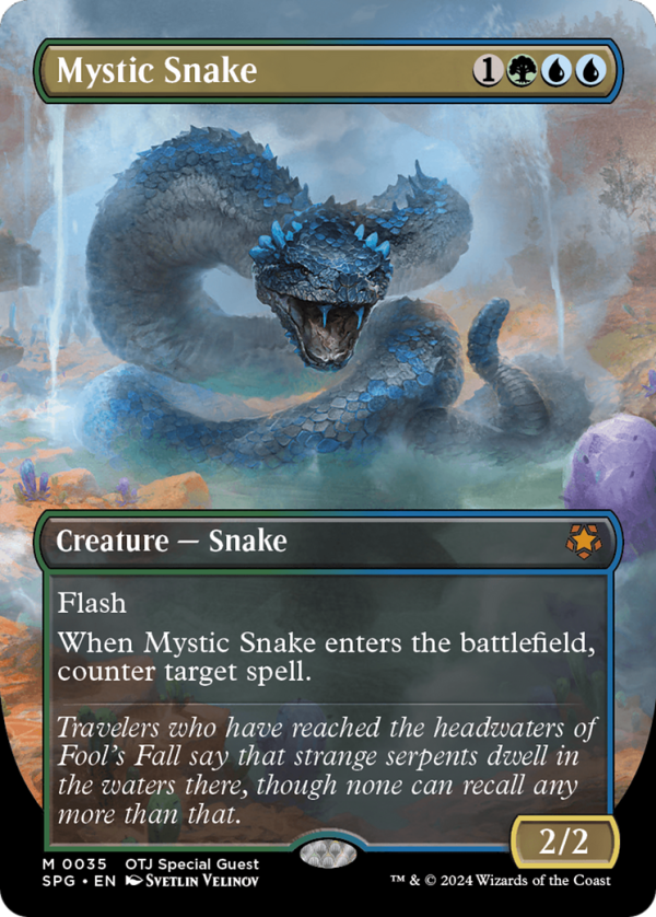 Mystic Snake (SPG-035) - Special Guests (Borderless) Foil [Mythic] Online Sale