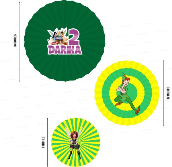 Tinker Bell Theme Paper Fan For Cheap