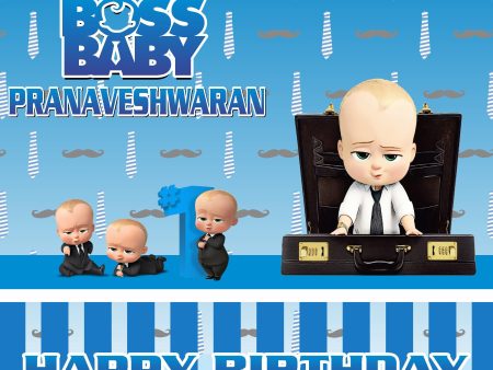 Boss Baby Theme Square Backdrop Sale