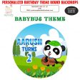 Baby Bus Theme Round  Personalized  Backdrop Online Sale